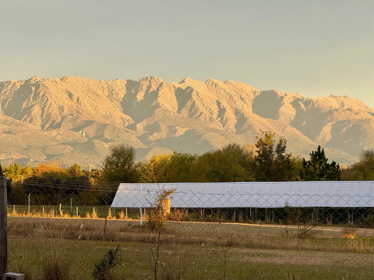 Las sierras al atardecer